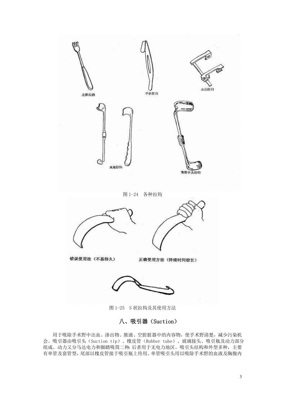 常用手术器械的名称及用途详解