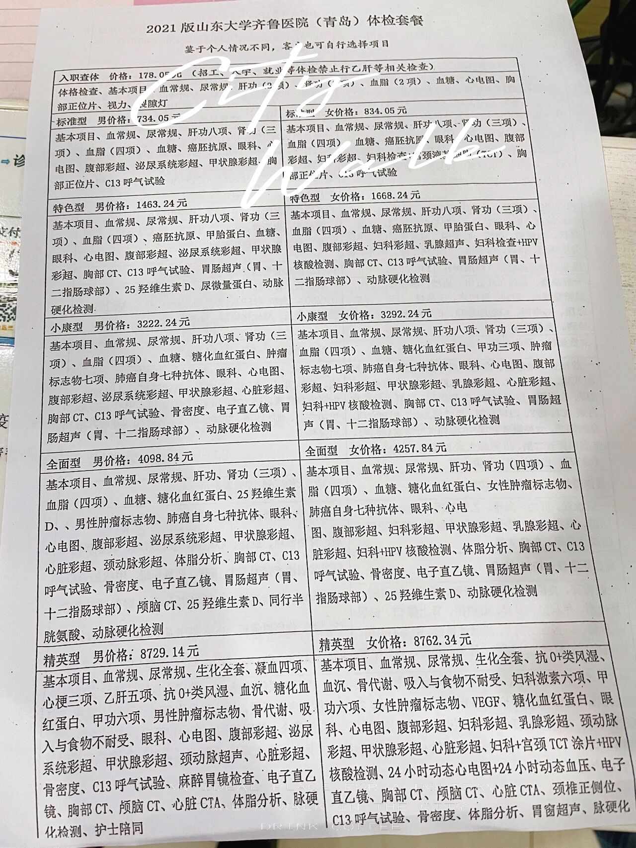 最新三甲医院检查收费一览表解析